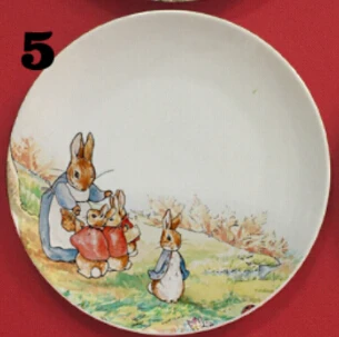 8 дюймов Beatrix Potter The Tale of Peter Rabbit иллюстрация живопись тарелка Украшение Декор плоское блюдо подвесные тарелки блюдо - Цвет: E