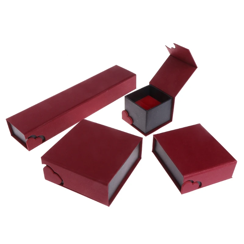 

Jewelry Box Bracelet Bangle Necklace Pendant Ring Gift Soft Display Case Wedding