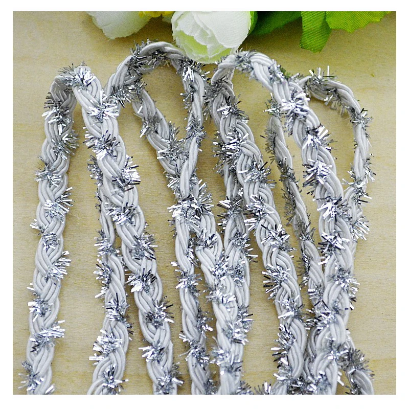 30 м/лот дешевая Высококачественная тесьма кружевная отделка с золотой нитью