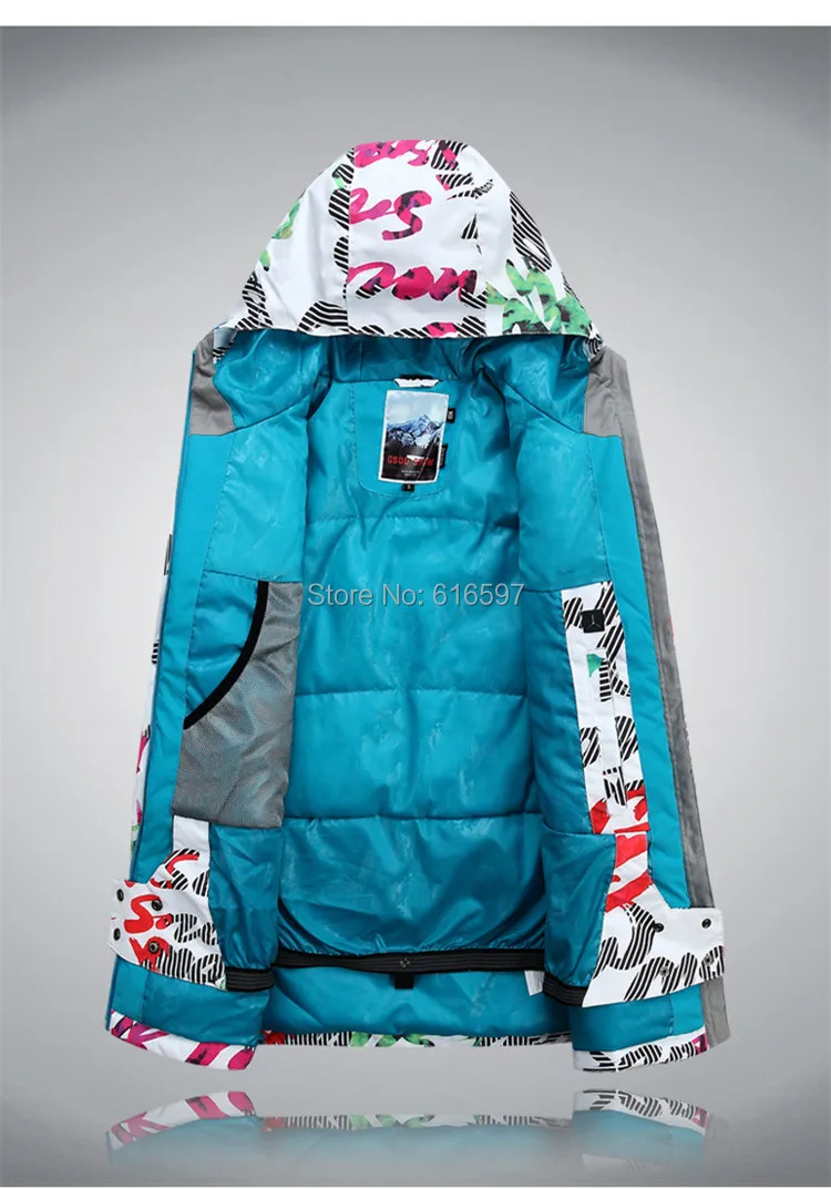 Hot sale Winter Outdoor sports Fashion Ski Coat High quality Waterproof Thickening Keep warm Women Jacket 030C Free shipping | Спорт и