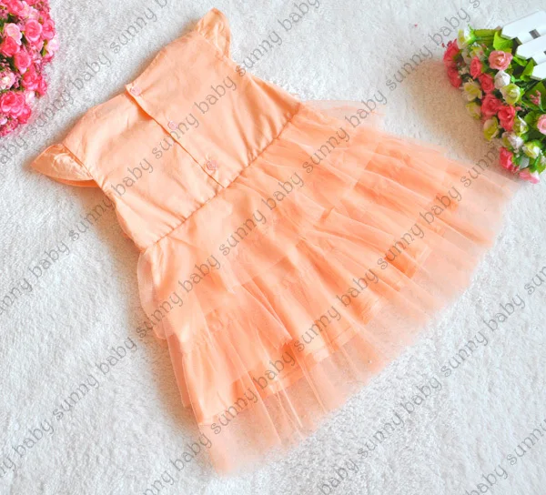 little baby girls dress customes kids clothes toddler children clothing beads Flowers vestidos roupas infantil meninas infantis | Мать и