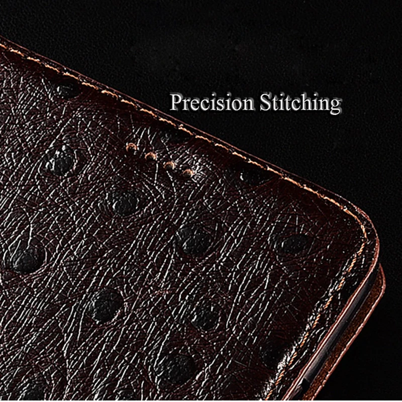 

Ostrich Texture Case For Samsung Galaxy Alpha G850 G850F G8508S Cover Flip Stand Card Slots Genuine Leather Phone Case