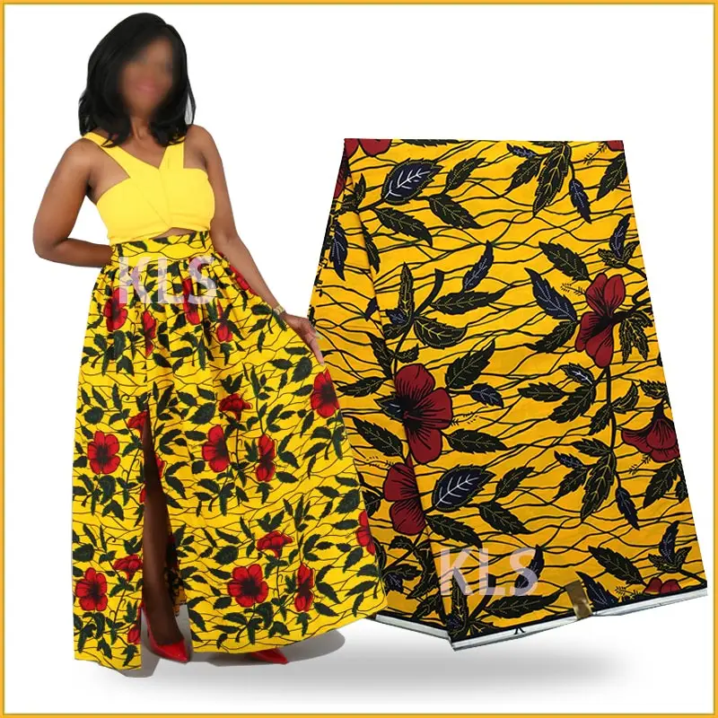 Африканская восковая хлопковая ткань женская нигерийская настоящая восковая хлопковая ткань для шитья материал H16060506