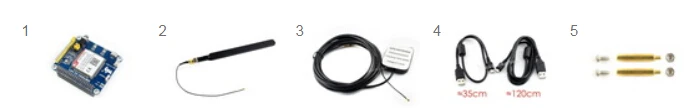 Waveshare 4G/3g/2G/GSM/GPRS/GNSS шляпа для Raspberry Pi Zero/Zero W/Zero WH/2B/3B/3B+, на основе SIM7600E-H, поддержка dial-up