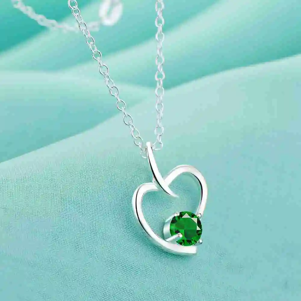 Оптовая продажа серебряное ожерелье с подвеской бесплатная доставка модное