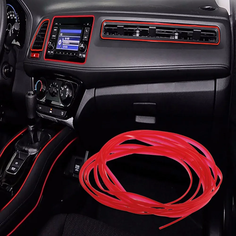 

Car Flexible Trim Car Interior Exterior Moulding Strip Decorative Decor 5M Interior Mouldings Auto Decor Accessories