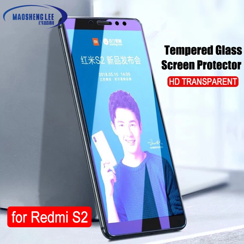 Закаленное стекло для Xiaomi Redmi S2 защита экрана 9H 2.5D закаленное 2 шт./лот|Защитные