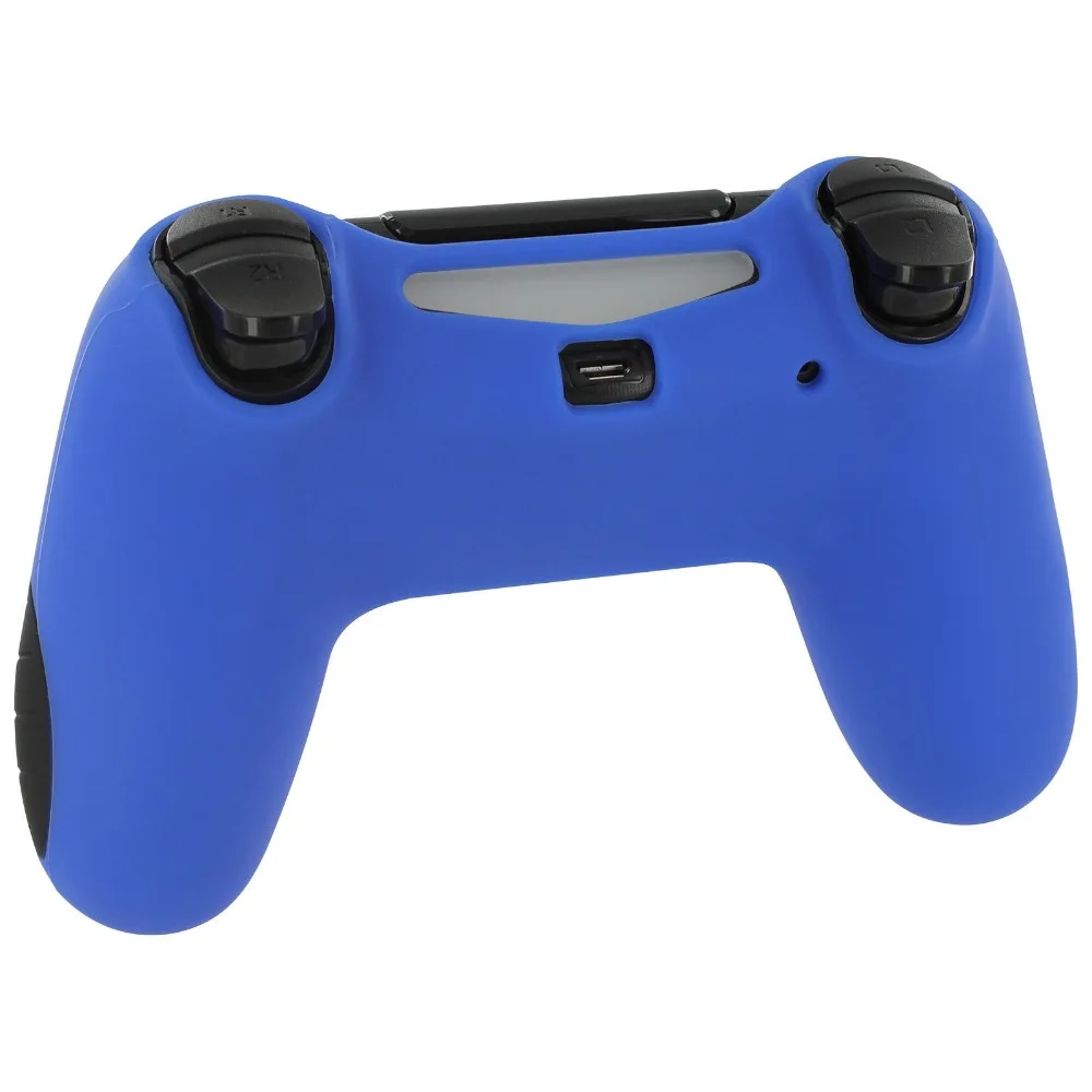 Нескользящий Силиконовый чехол для контроллера PlayStation 4 PS4 Dualshock геймпада синий