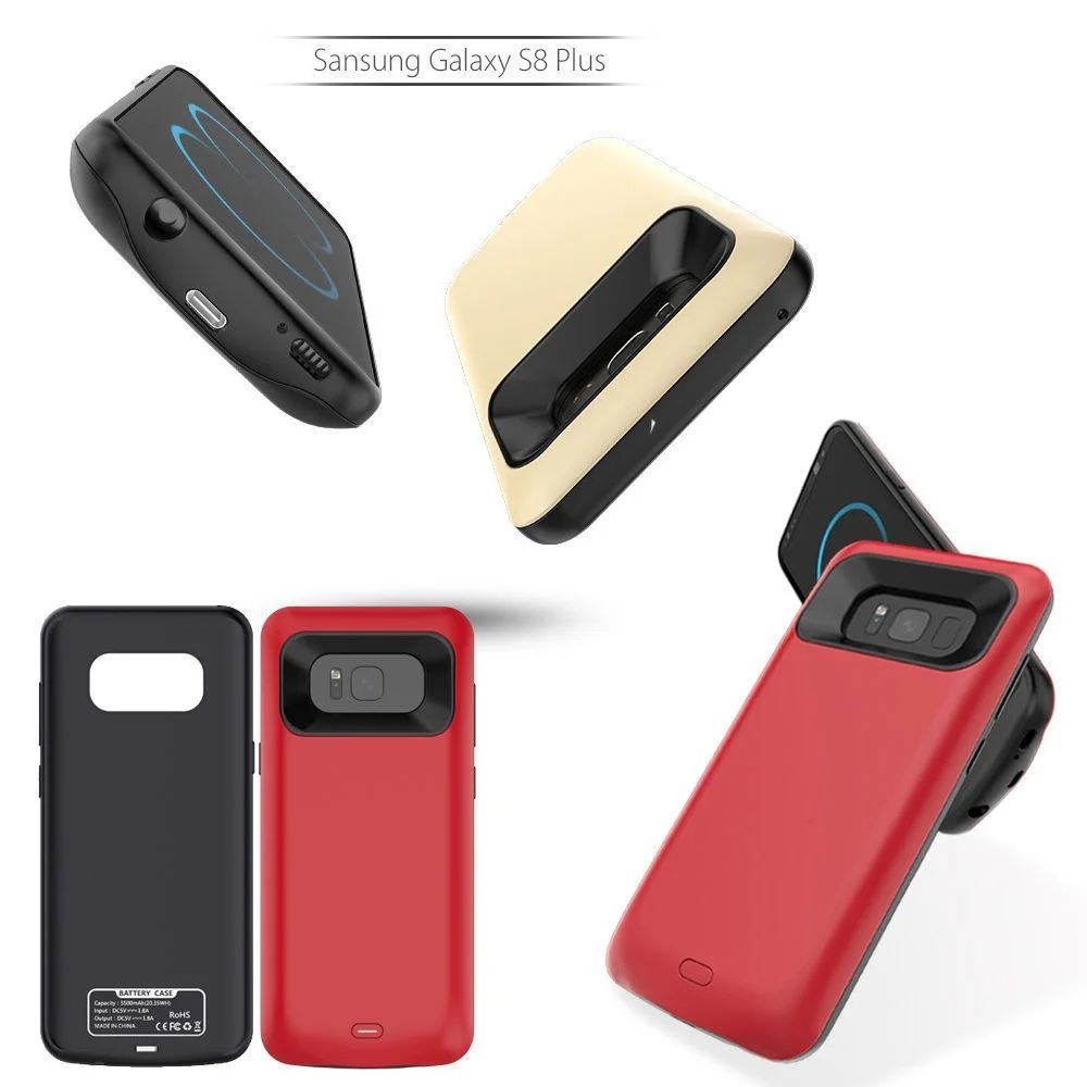 Внешний ТПУ Smart Back power Bank Pack зарядное устройство чехол для Samsung Galaxy S8 S8Plus с