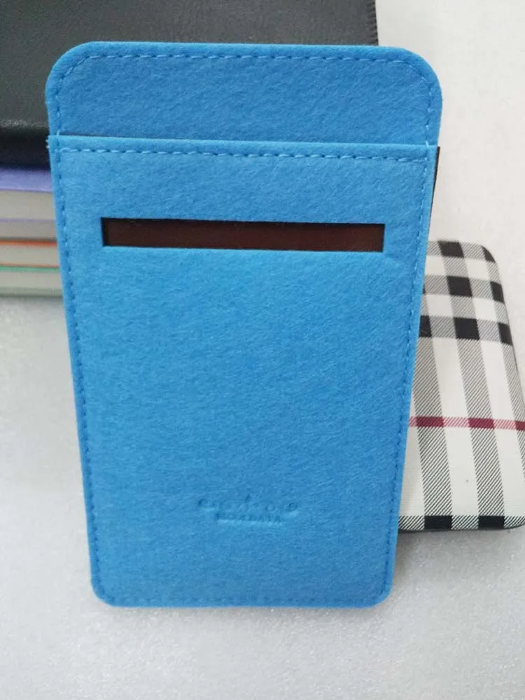 Синий Фетровый чехол Mcoldata для xiaomi mi power bank, 10000 мА/ч, 2 pro, чехол pineng Rock 10000 power bank, Мягкий тканевый чехол, карман для карт - Цвет: Синий