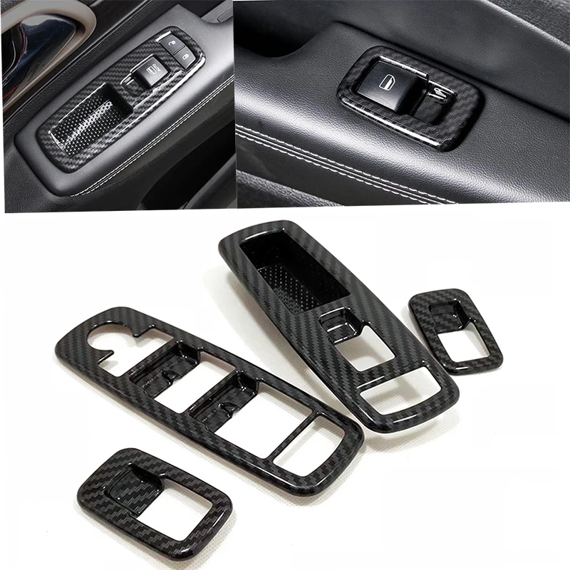 Панель переключателя окна из АБС углеродного волокна для Jeep Grand Cherokee 2014 2015 2016 17 18