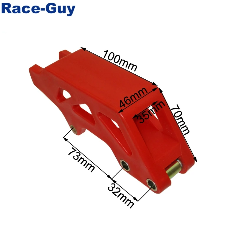 Красный направляющая цепи с поворотным механизмом гвардии протектор для Honda CRF250X