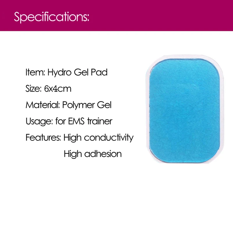 Hydrogel Gel Stickers For EMS Trainer Muscle Stimulator Gel Pads Abdominal Fitness Abdomen Slimming Massage Machine