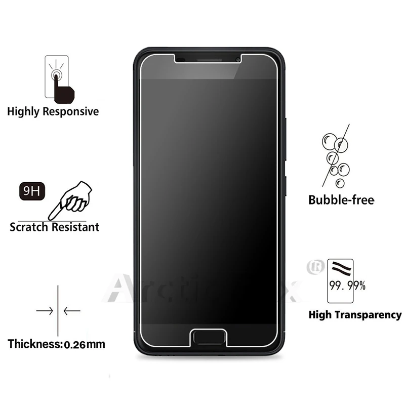2 шт./лот 2.5D 0 26 мм 9H Премиум Закаленное стекло для Asus Zenfone Pegasus 3s X00GD защитная пленка