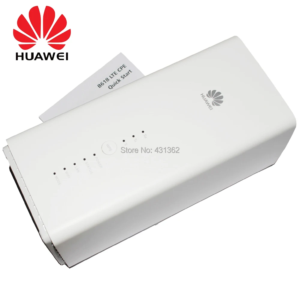 

Huawei B618 B618S-65D Cat11 600Mbps 4G LTE Modem Support FDD B1/3/5/7/8/28
