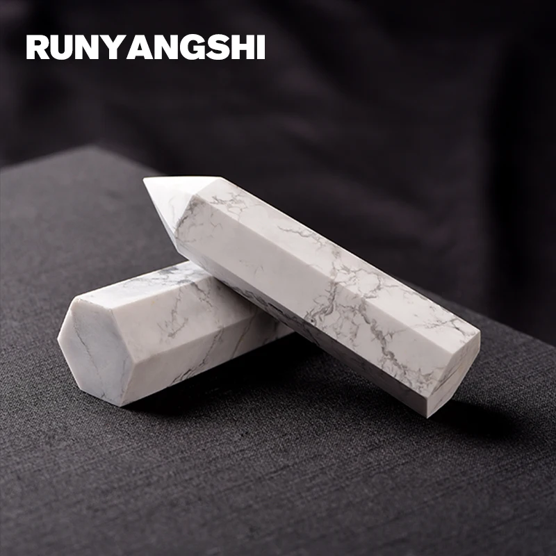 Runyangshi Кристальный столбик камень 1 шт. простой стиль натуральный кристалл