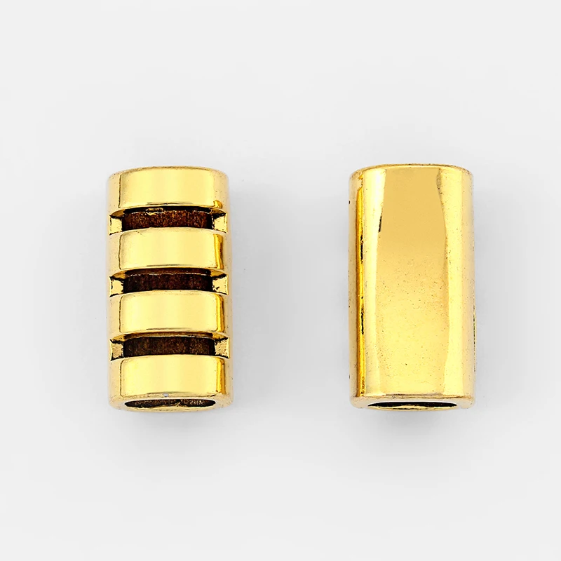 

5pcs Antique Gold Long Bar Tube Slider Spacer For Licorice Leather Cord DIY Jewellery Making Findings