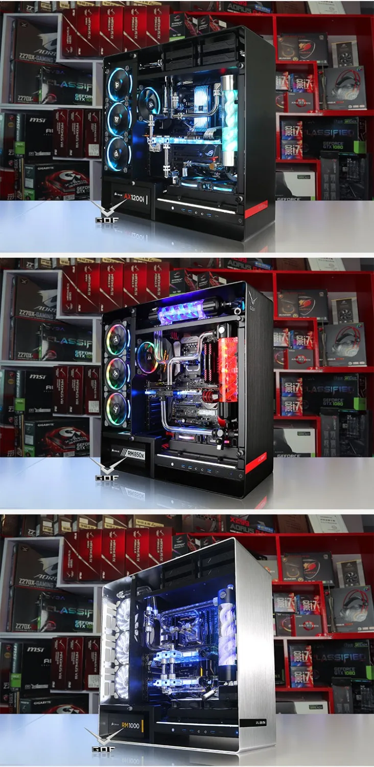С корпусом для водяного охлаждения I9 7900X 32G роскошный компьютерный хост