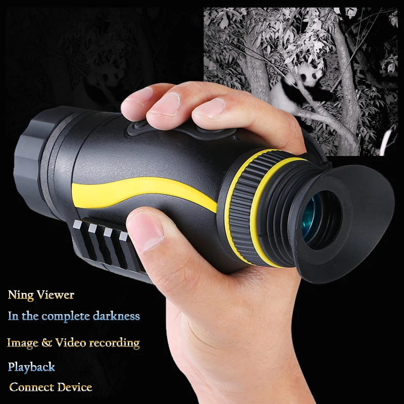 

ZIYOUHU HD 4 Times Zoom Infrared Digital Night Vision Monocular Telescope for Hunting Scouting Night Viewer Handheld Device