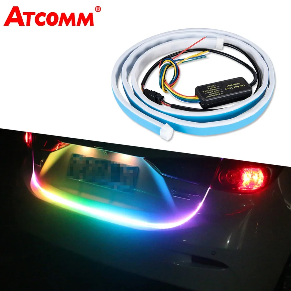 Светодиодная лента ATcomm для автомобиля 120 см RGB 12 В указатель поворота багажное