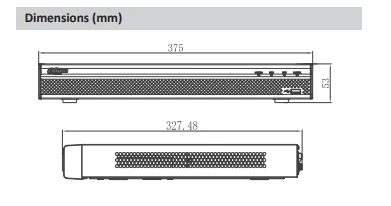 Dahua H.265 NVR 4k английская версия с 2 портами SATA 8 POE 4K 8ch рекордер для IP камеры система