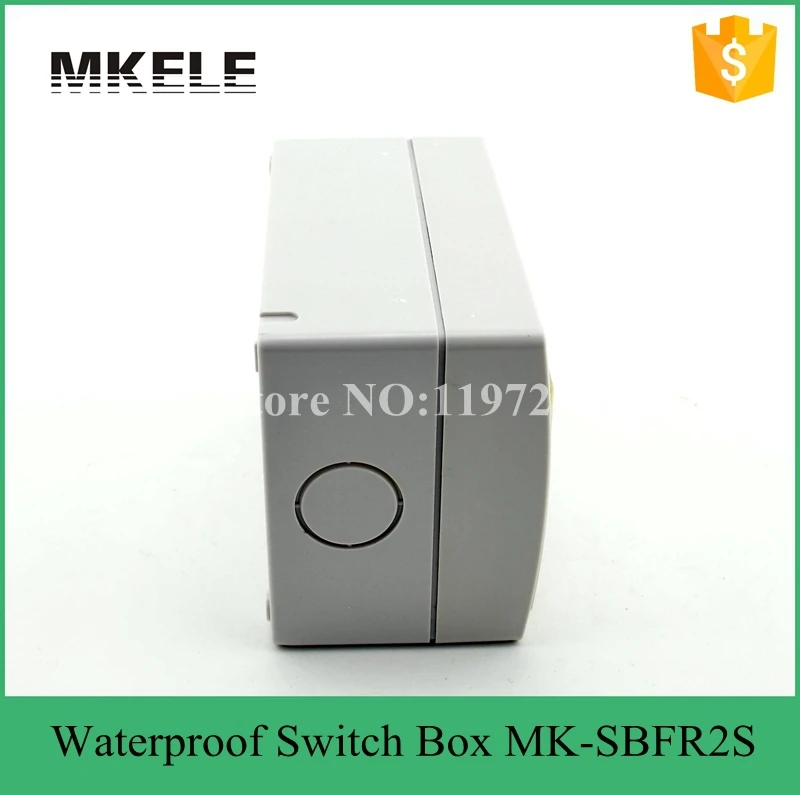 Наружный Электрический Водонепроницаемый 2 х кнопочный переключатель и 1