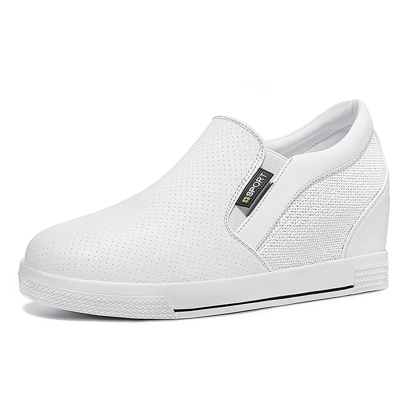 MOLECOLE Женщины Высота Увеличение Клинья Обувь 2017 Новая Весна Туфли На Платформе