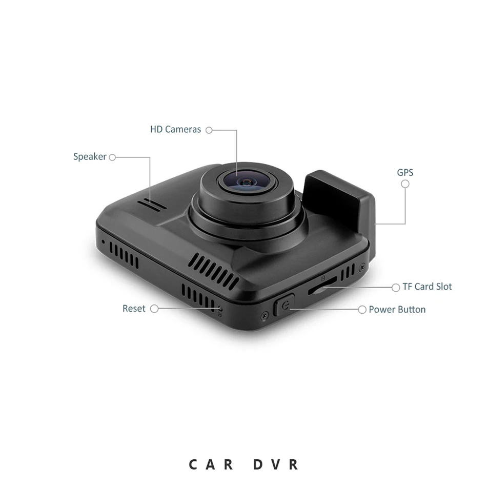 ANSTAR 4K Встроенный gps WiFi Автомобильный видеорегистратор регистратор видеорегистратор для транспорта, с двумя объективами камера заднего вида видеокамера видеорегистратор ночного видения