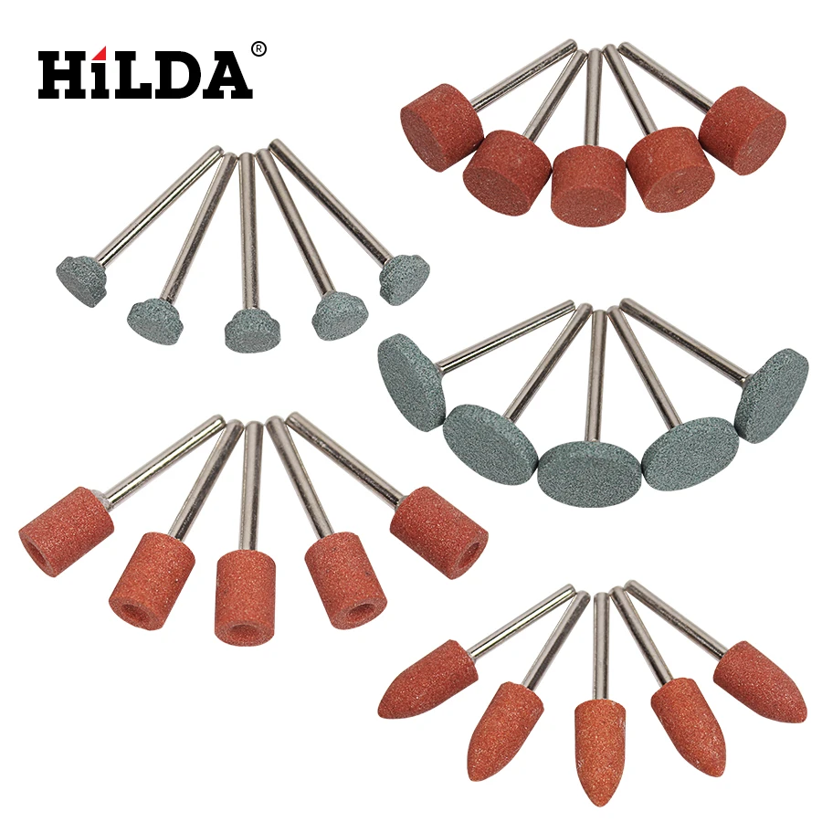 HILDA 25 шт./компл. абразивные инструменты монтируемый камень для Dremel вращающиеся