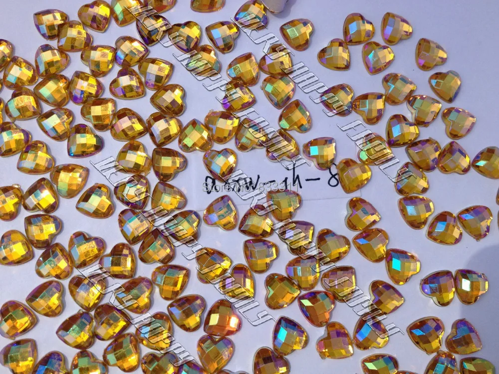 Бесплатная Доставка Нет Отверстия 400 шт. 8 мм Rhinestone Ослепительная Золотой