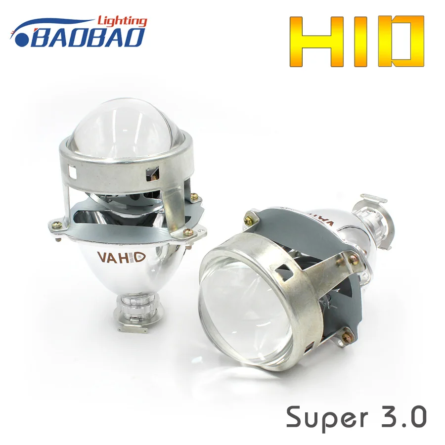 HUJO 3 0 дюймов автомобиль VA HID Bi-Xenon ксеноновый проектор Объектив металлический