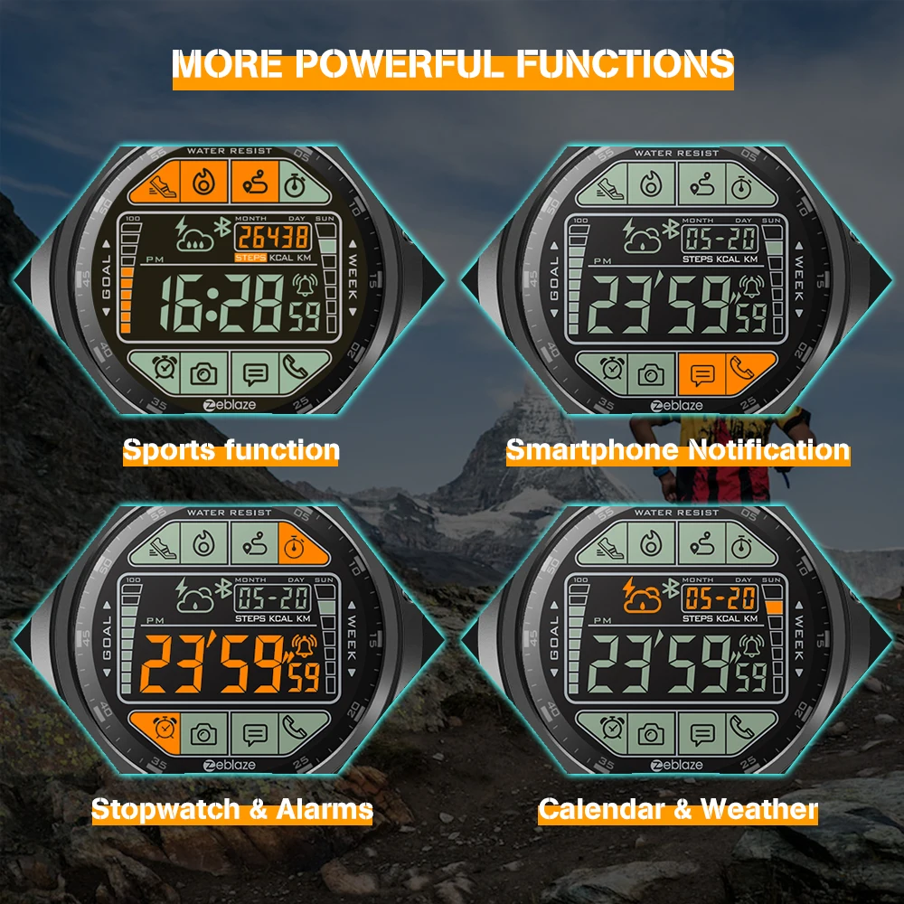 2019 стекло zelbase VIBE 3S смарт часы 580 мА/ч два года в режиме ожидания на открытом