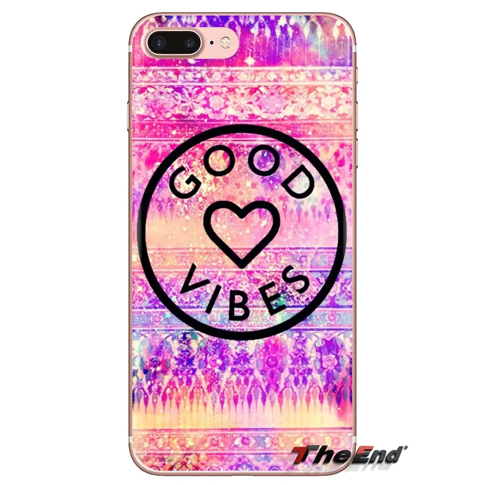 Good Vibes Tumblr Quotes Transparent Soft Cases Covers For Xiaomi Redmi 4A S2 Note 3 3S 4 4X 5 Plus 6 7 6A Pro Pocophone F1 |
