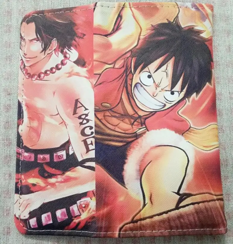 One Piece Аниме 19 дней Токийский Гуль Наруто Lovelive Hatsune Miku Yuri on Ice Natsume Yuujinchou кошелек портмоне ID/кредитный держатель для карт - Цвет: One Piece