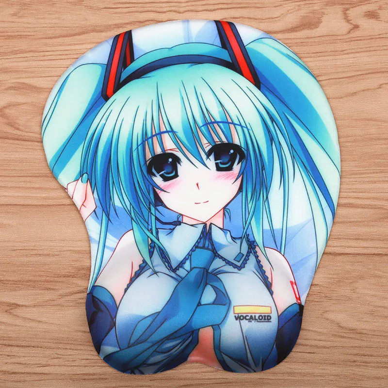 FFFAS 3D Hatsune Miku коврик для мыши игровой геймер Сексуальная повязка на запястье коврик для мыши Tapete muisковрик для ПК Compute Latop notebook