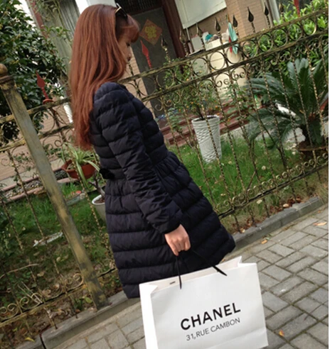 2017 зимнее пальто Для женщин тонкий Парка на пуху Длинные зимняя куртка