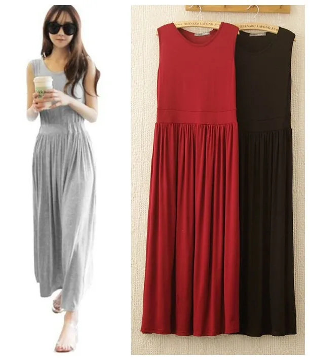 Женское летнее платье 2020 высококачественное длинное из модала Пляжное Платье в