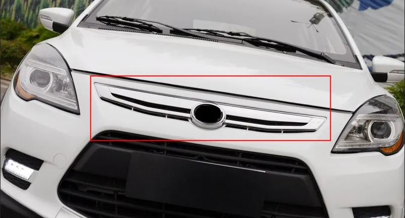 Хромированные передние решетки радиатора ABS для Lifan X50|front grill|grill frontgrill trim |