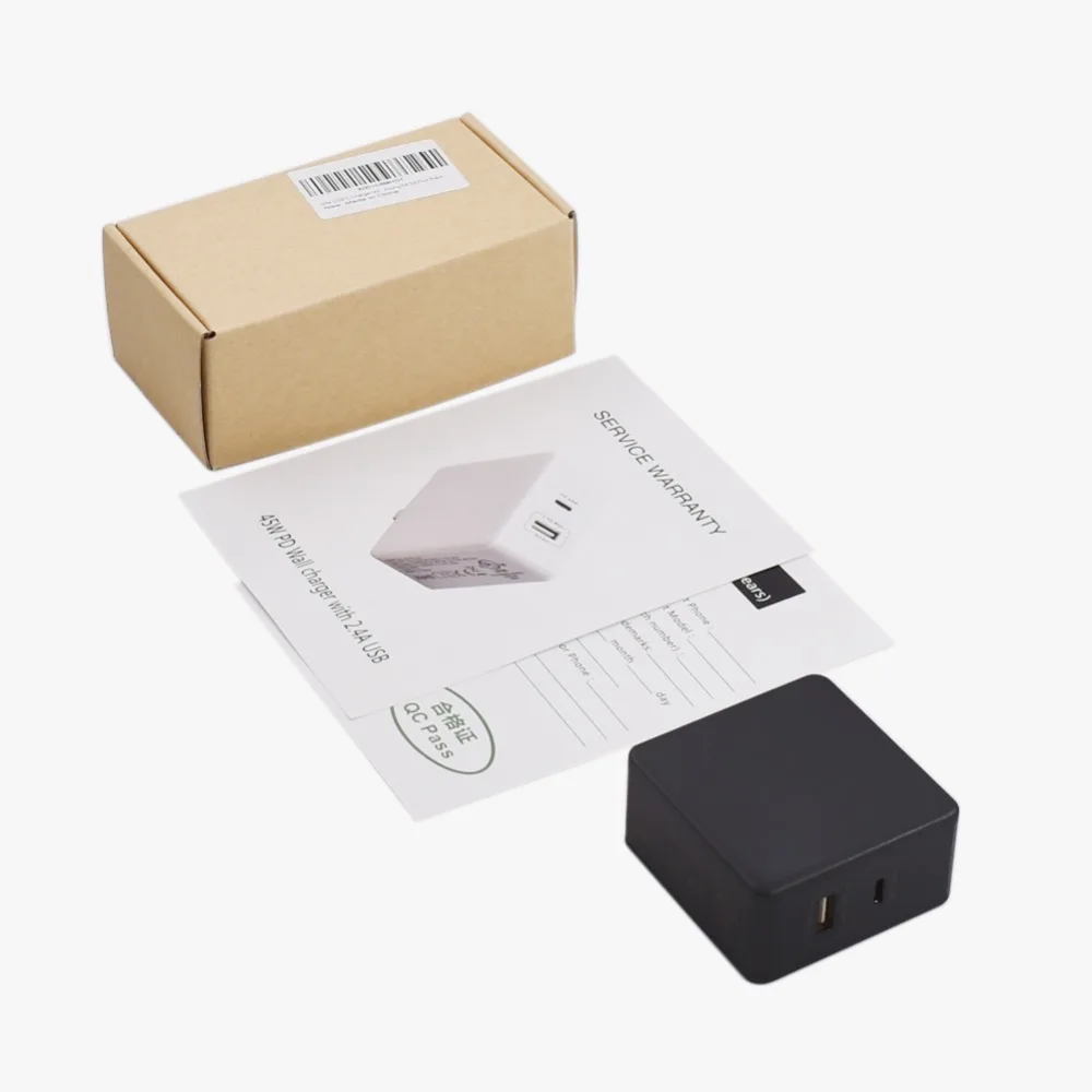 57 Вт USB C для переносного сетевого зарядного устройства PD зарядное устройство 2.4A