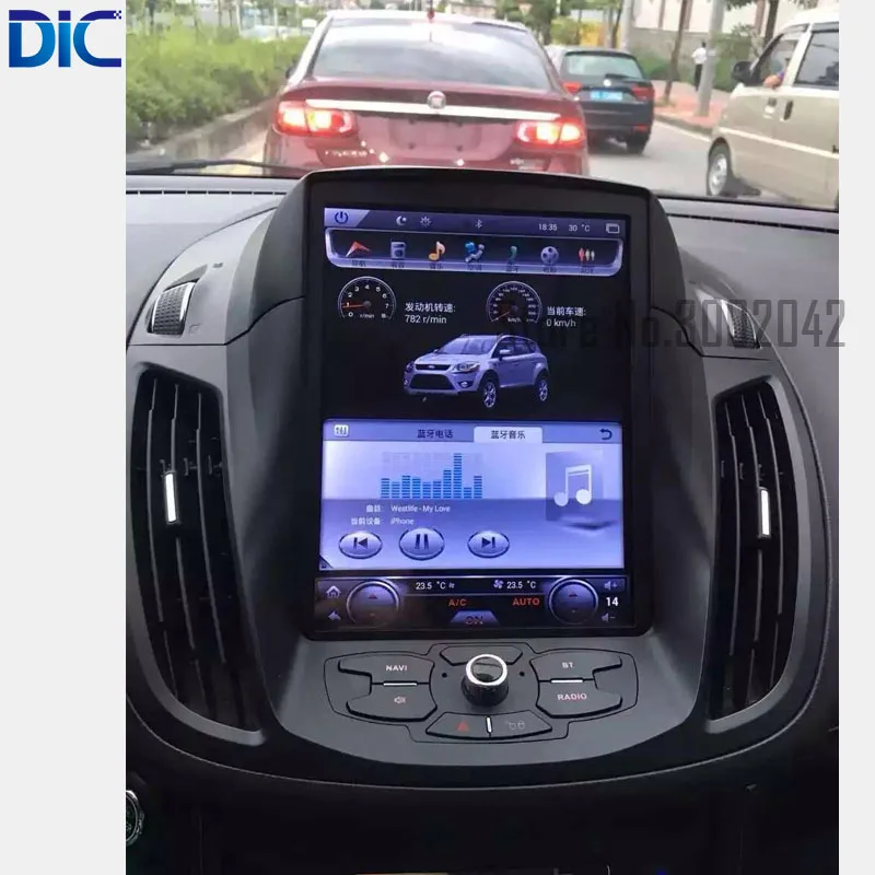 DLC Android 6,0 gps навигационный плеер автомобильное радио для стайлинга вертикальный экран зеркальное соединение Видео Аудио для ford Kuga Escape 2013