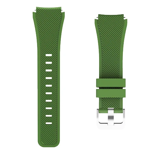 7-army green Спортивные 22 мм ремешок для samsung galaxy watch 46 мм S3 Frontier/классические huawei watch gt ремешок силиконовый браслет huami amazfit ремень - Цвет ремешка: 7-army green