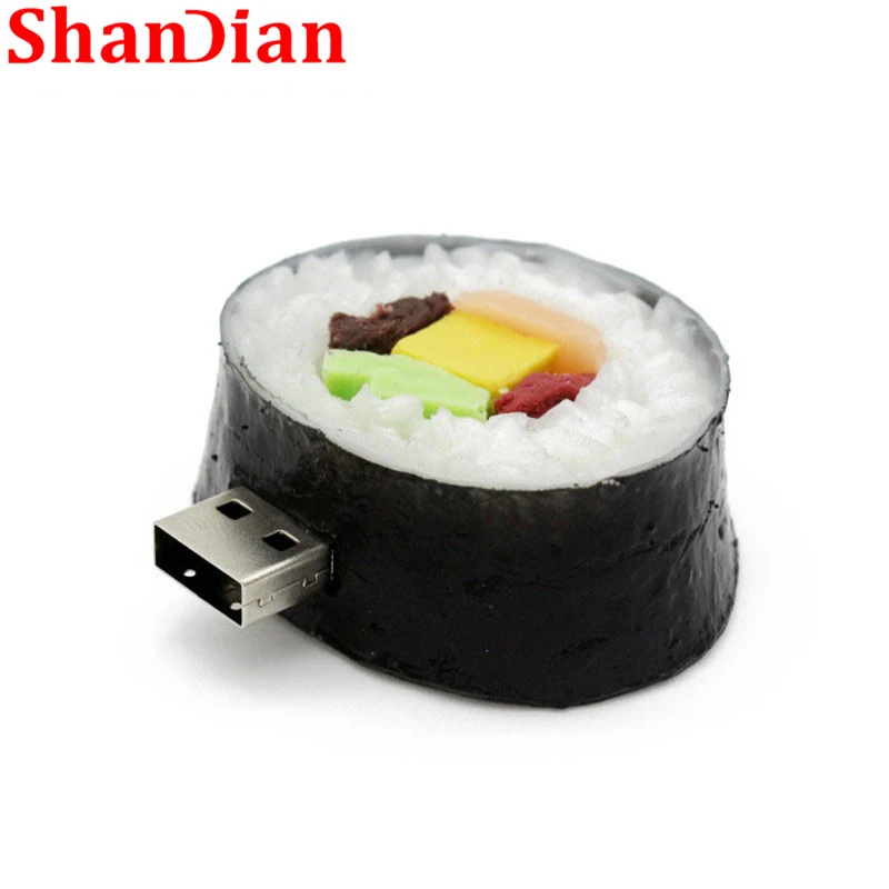 SHANDIAN новая еда, Гамбургер usb флэш-накопитель креативные суши арбуз флеш-накопитель 64 Гб/32 ГБ/16 г/8 г/4 Гб карта памяти