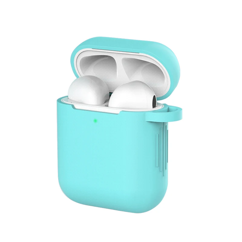 02 ТПУ Силиконовые Bluetooth беспроводные наушники чехол для AirPods защитный чехол Аксессуары для кожи для Apple Airpods зарядная коробка - Цвет: 02