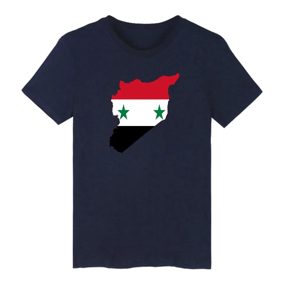 Syrian Flag Short Sleeve T shirt Men Funny Casual T-Shirt Shirt Hip Hop Top Cotton Fashion Soft Tees | Мужская одежда