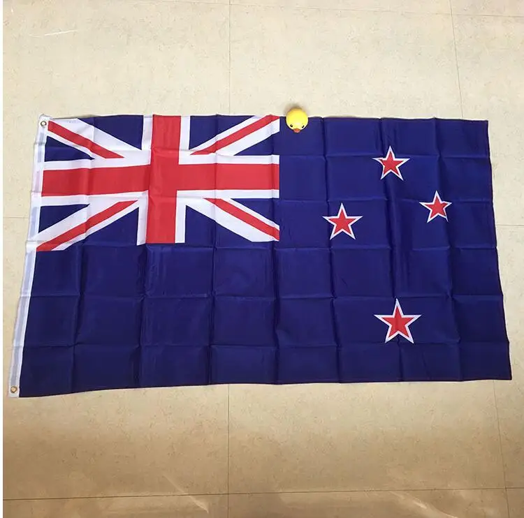 

free shipping xvggdg new zealand Flag 3ft x 5ft Hanging new zealand Flag Polyester standard Flag Banner