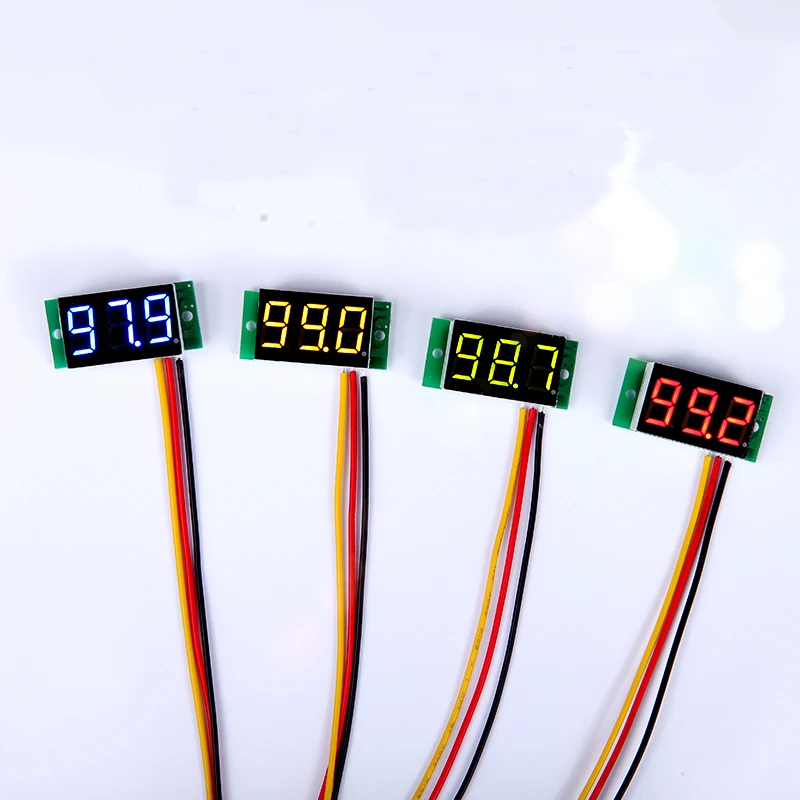 0 36 дюймовый трехпроводный DC0 100V Цифровой Регулируемый Вольтметр постоянного