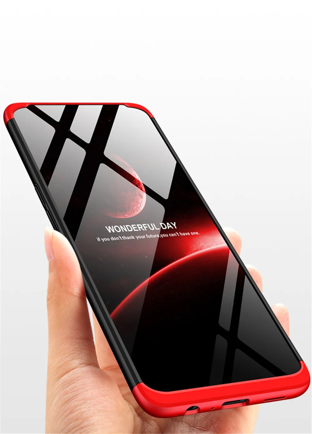 case for oppo f11 pro GKK 360 Protection Hard Hybrid PC 3 In 1 Matte Cover realme shockproof shell Anti-fall |