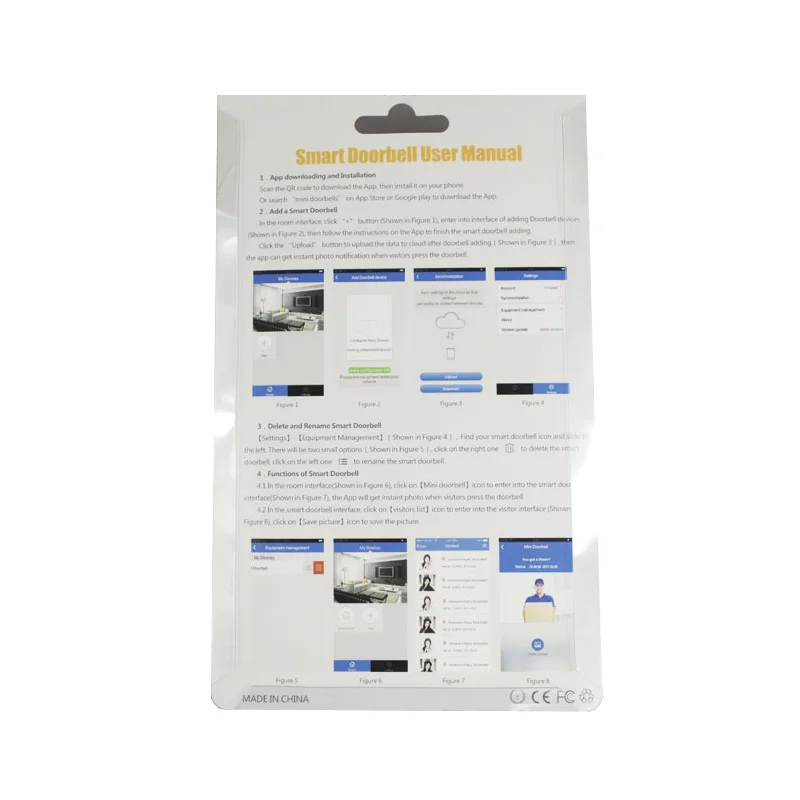 MSeeAD WiFi умный дверной звонок беспроводной фото скриншот система Iphone Android APP