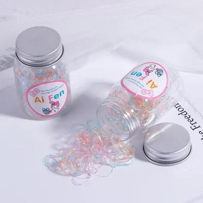 200pcs Transparent S Новинка 80/100/200 шт одноразовые резинки для волос, цветные эластичные резинки для волос, резинки для волос, аксессуары для волос - Цвет: 200pcs Transparent S