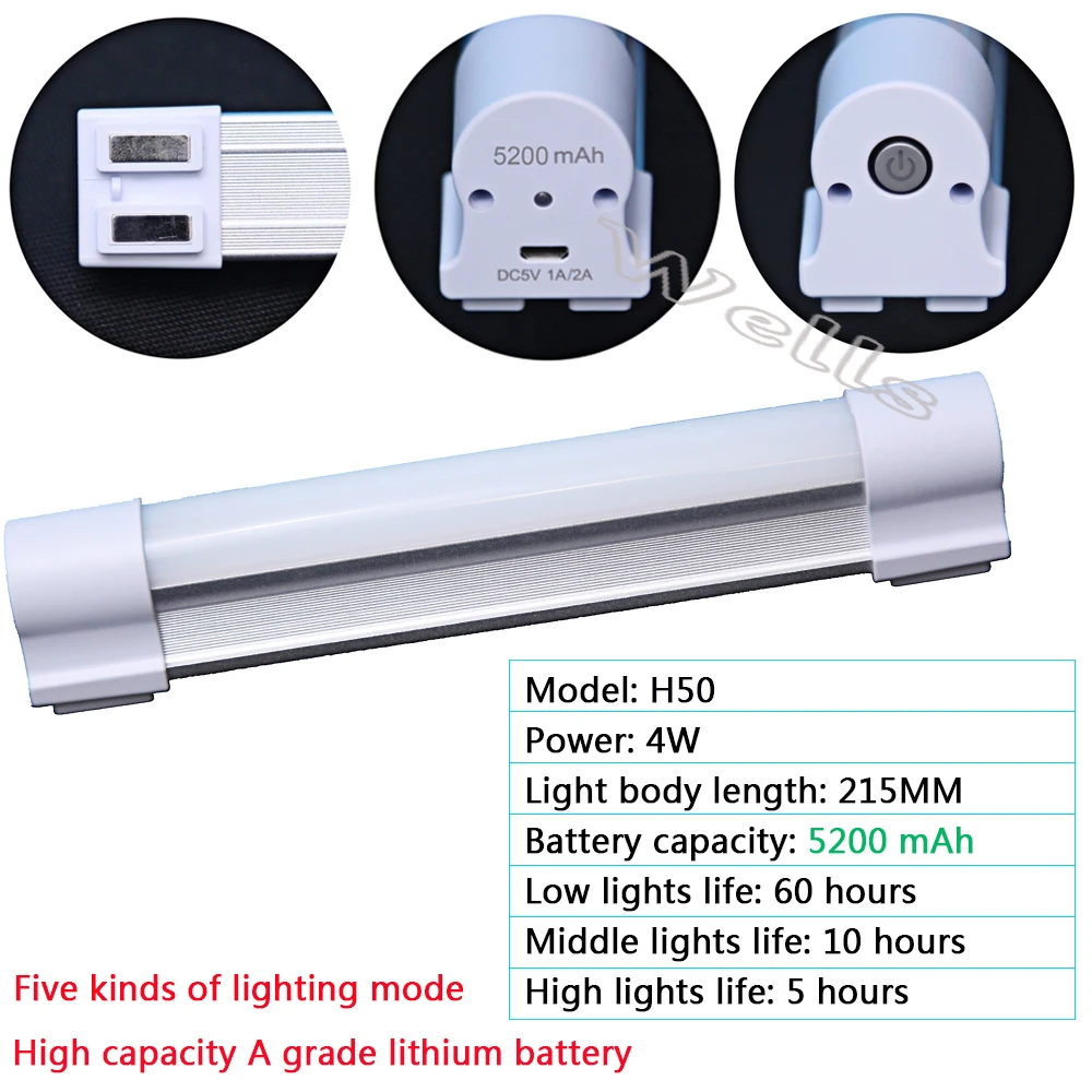 usb 2w 4w 7w multi function emergency light 2600520010400ma 5 mode for indoor outdoor led camping bulb can charge to phone free global shipping